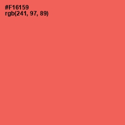 #F16159 - Persimmon Color Image