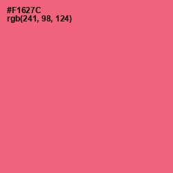 #F1627C - Brink Pink Color Image