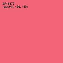 #F16477 - Brink Pink Color Image