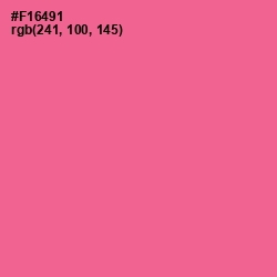 #F16491 - Froly Color Image