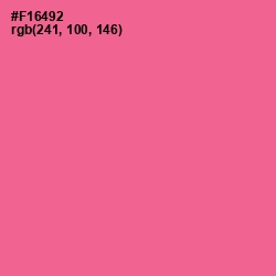 #F16492 - Froly Color Image