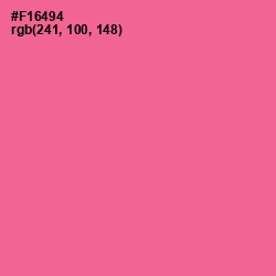 #F16494 - Deep Blush Color Image