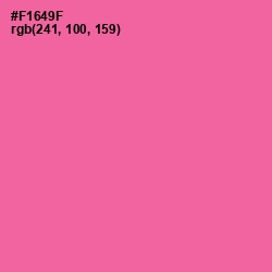 #F1649F - Deep Blush Color Image