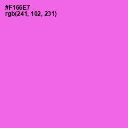 #F166E7 - Pink Flamingo Color Image
