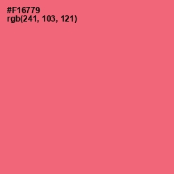 #F16779 - Brink Pink Color Image