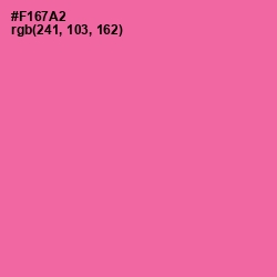 #F167A2 - Hot Pink Color Image