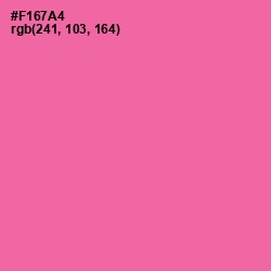 #F167A4 - Hot Pink Color Image
