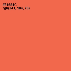 #F1684C - Burnt Sienna Color Image