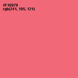 #F16979 - Brink Pink Color Image