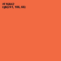 #F16A42 - Burnt Sienna Color Image