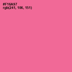 #F16A97 - Deep Blush Color Image