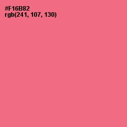 #F16B82 - Froly Color Image