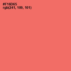 #F16D65 - Sunglo Color Image