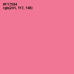 #F17594 - Deep Blush Color Image