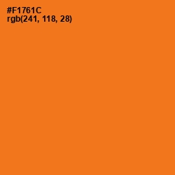 #F1761C - Ecstasy Color Image