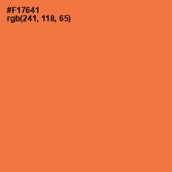 #F17641 - Burnt Sienna Color Image