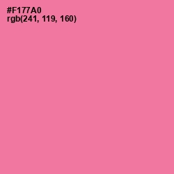 #F177A0 - Hot Pink Color Image