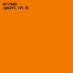#F17900 - Chilean Fire Color Image