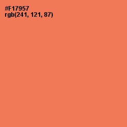 #F17957 - Coral Color Image