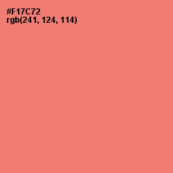 #F17C72 - Sunglo Color Image