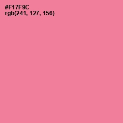 #F17F9C - Deep Blush Color Image