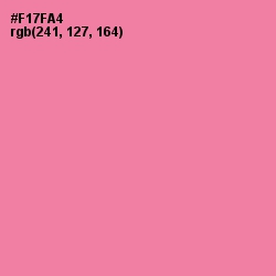 #F17FA4 - Persian Pink Color Image