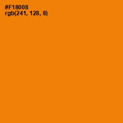 #F18008 - Gold Drop Color Image