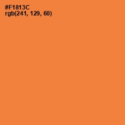 #F1813C - Jaffa Color Image