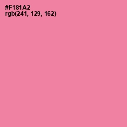 #F181A2 - Tickle Me Pink Color Image