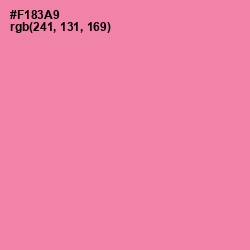 #F183A9 - Tickle Me Pink Color Image