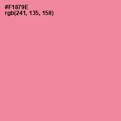 #F1879E - Sea Pink Color Image