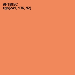 #F1885C - Tan Hide Color Image