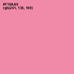 #F18AA9 - Tickle Me Pink Color Image
