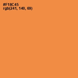#F18C45 - Tan Hide Color Image