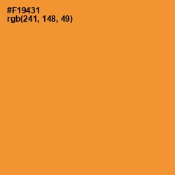 #F19431 - Neon Carrot Color Image