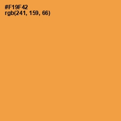 #F19F42 - Tan Hide Color Image