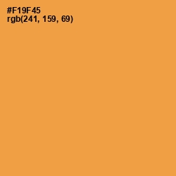 #F19F45 - Tan Hide Color Image