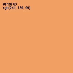 #F19F63 - Atomic Tangerine Color Image