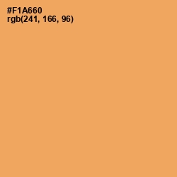 #F1A660 - Sandy brown Color Image