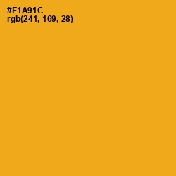 #F1A91C - Buttercup Color Image