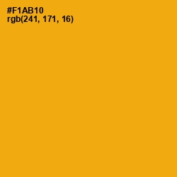 #F1AB10 - Buttercup Color Image