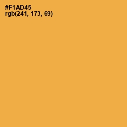 #F1AD45 - Yellow Orange Color Image