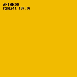 #F1BB00 - Selective Yellow Color Image