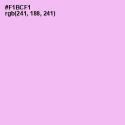 #F1BCF1 - Mauve Color Image