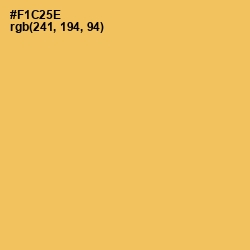 #F1C25E - Cream Can Color Image