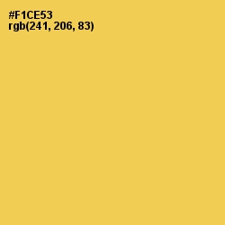 #F1CE53 - Cream Can Color Image