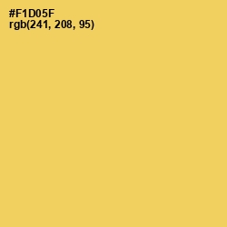 #F1D05F - Energy Yellow Color Image