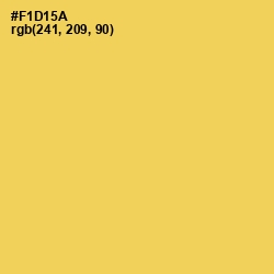 #F1D15A - Energy Yellow Color Image
