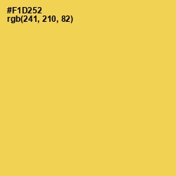 #F1D252 - Energy Yellow Color Image