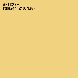 #F1D27E - Golden Sand Color Image